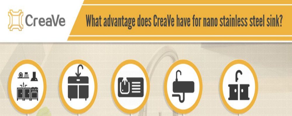 What advantages does CreaVe have for Nano Stainless steel sink